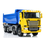 Metal 1/14 Hydraulic RC Dump Truck 8x8 Full Tipper Differential Lock Axles 3Speed Gearbox Wheel Hub Reduction Flysky Radio Control