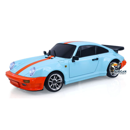 TOUCAN RC HOBBY LDRC LD1898 1:18 2.4G RC Drift Car 10KM/H 4*2 Radio Control Racing Vehicles 911 Gyroscope Metal Drive Shaft Light RTR Battery