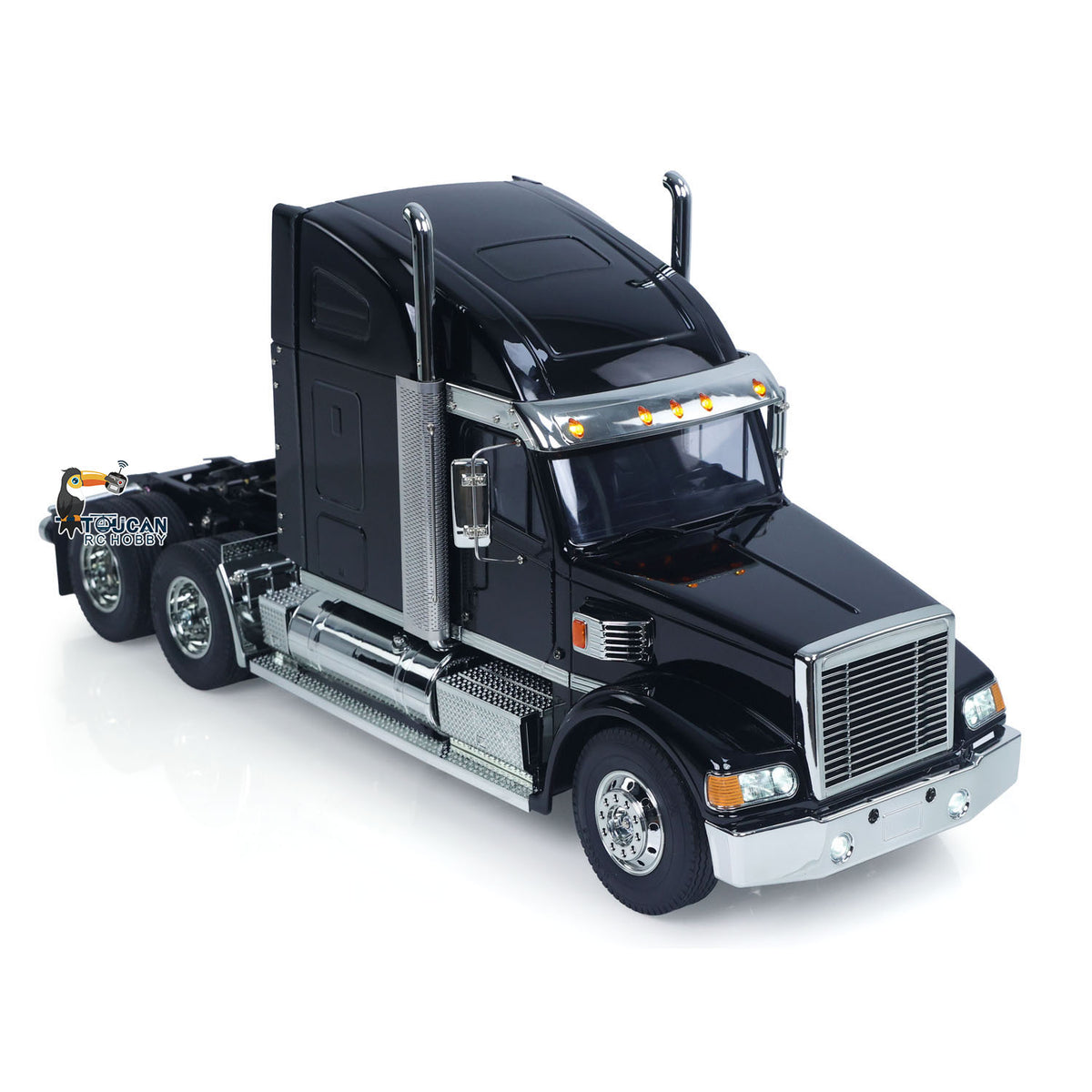 TOUCAN RC HOBBY Customized DIY Knight Hauler 56314 6*4 1/14 RC Tractor Truck Remote Control Lorry Car Model Light Sound I6S Radio Battery