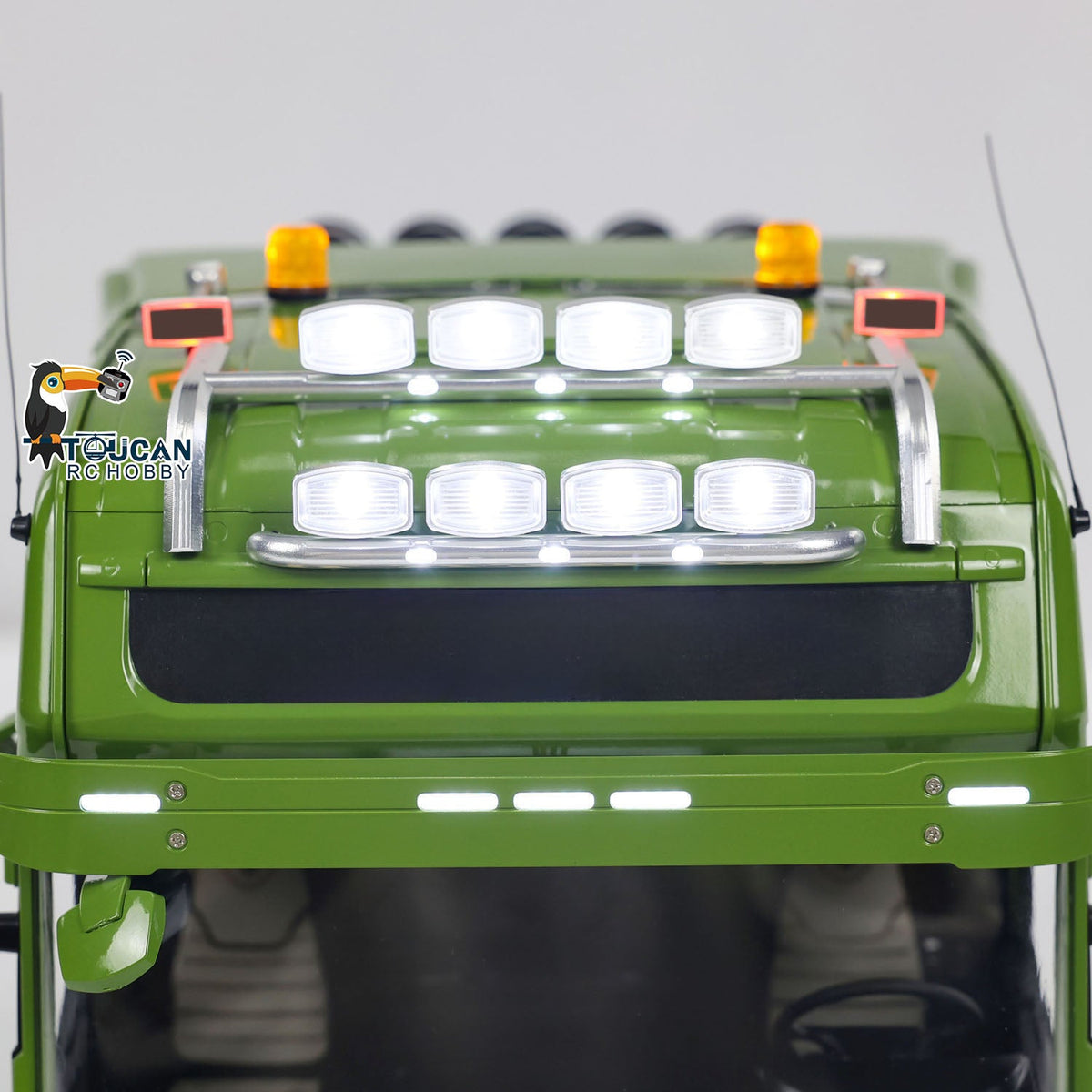 TOUCAN RC HOBBY 1/14 8X8 RC Tractor Truck  Metal Chassis Remote Control Trucks Light Sound