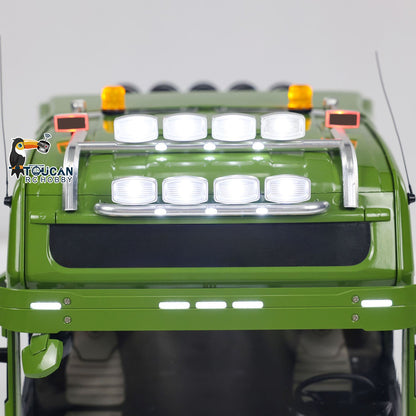 TOUCAN RC HOBBY 1/14 8X8 RC Tractor Truck  Metal Chassis Remote Control Trucks Light Sound