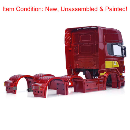 TOUCAN RC HOBBY Hobby RC Car Body Shell High-roof Cabin for 6x6 6x4 1/14 Remote Control Tractor Truck Construction Vehicle DIY Model