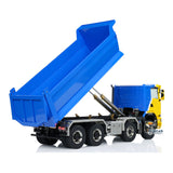 Metal 1/14 Hydraulic RC Dump Truck 8x8 Full Tipper Differential Lock Axles 3Speed Gearbox Wheel Hub Reduction Flysky Radio Control