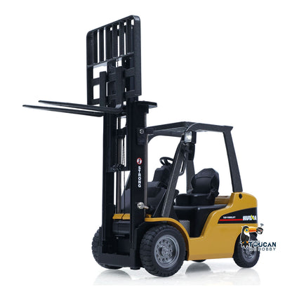 TOUCAN RC HOBBY HUINA 1/50 Electric Remote Control Forklift 9925 Mini Warehouse RC Model Desktop Level Light Sound Effect Battery