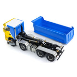 Metal 1/14 Hydraulic RC Dump Truck 8x8 Full Tipper Differential Lock Axles 3Speed Gearbox Wheel Hub Reduction Flysky Radio Control