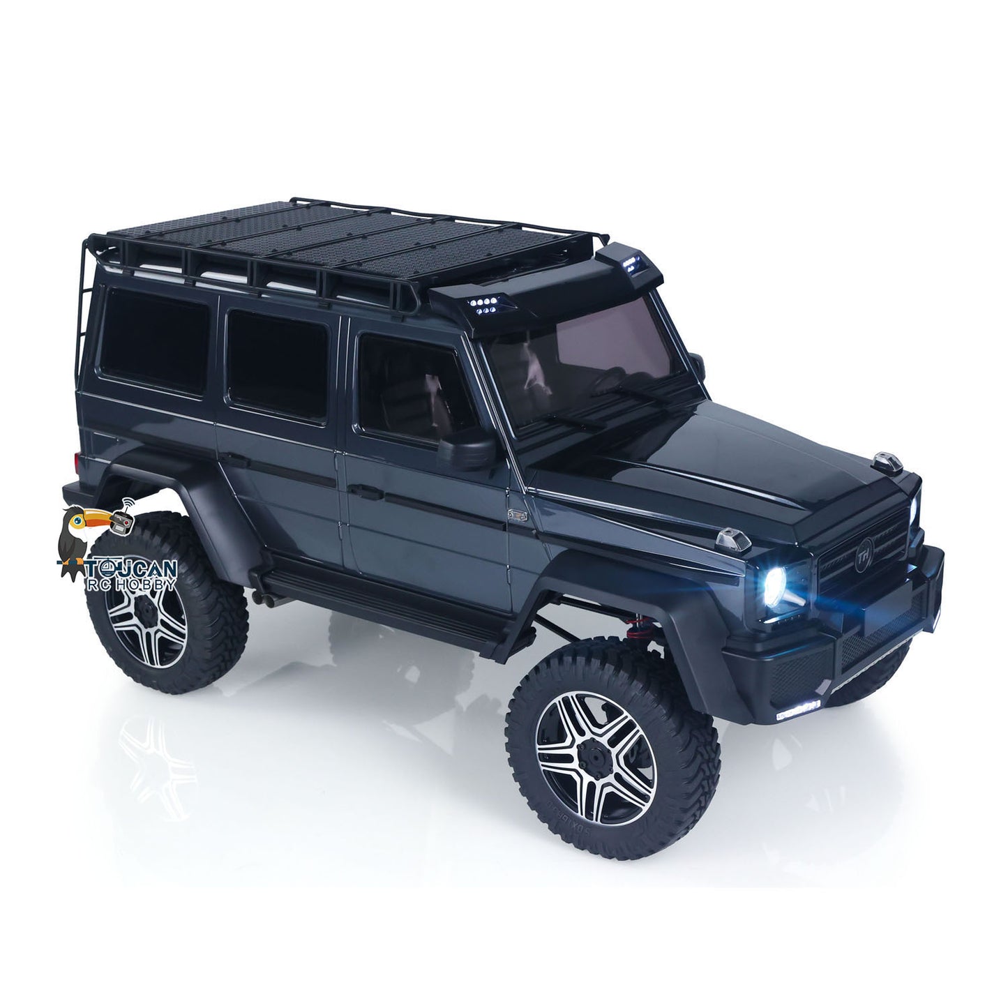 1/8 TRACTION HOBBY Ferngesteuertes Geländefahrzeug KM5 RC Crawler Portalachse Differentialsperre AWD 2-Gang-Getriebe 775 Bürstenmotor