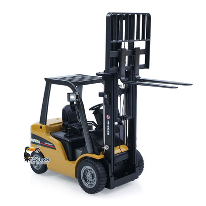 TOUCAN RC HOBBY HUINA 1/50 Electric Remote Control Forklift 9925 Mini Warehouse RC Model Desktop Level Light Sound Effect Battery