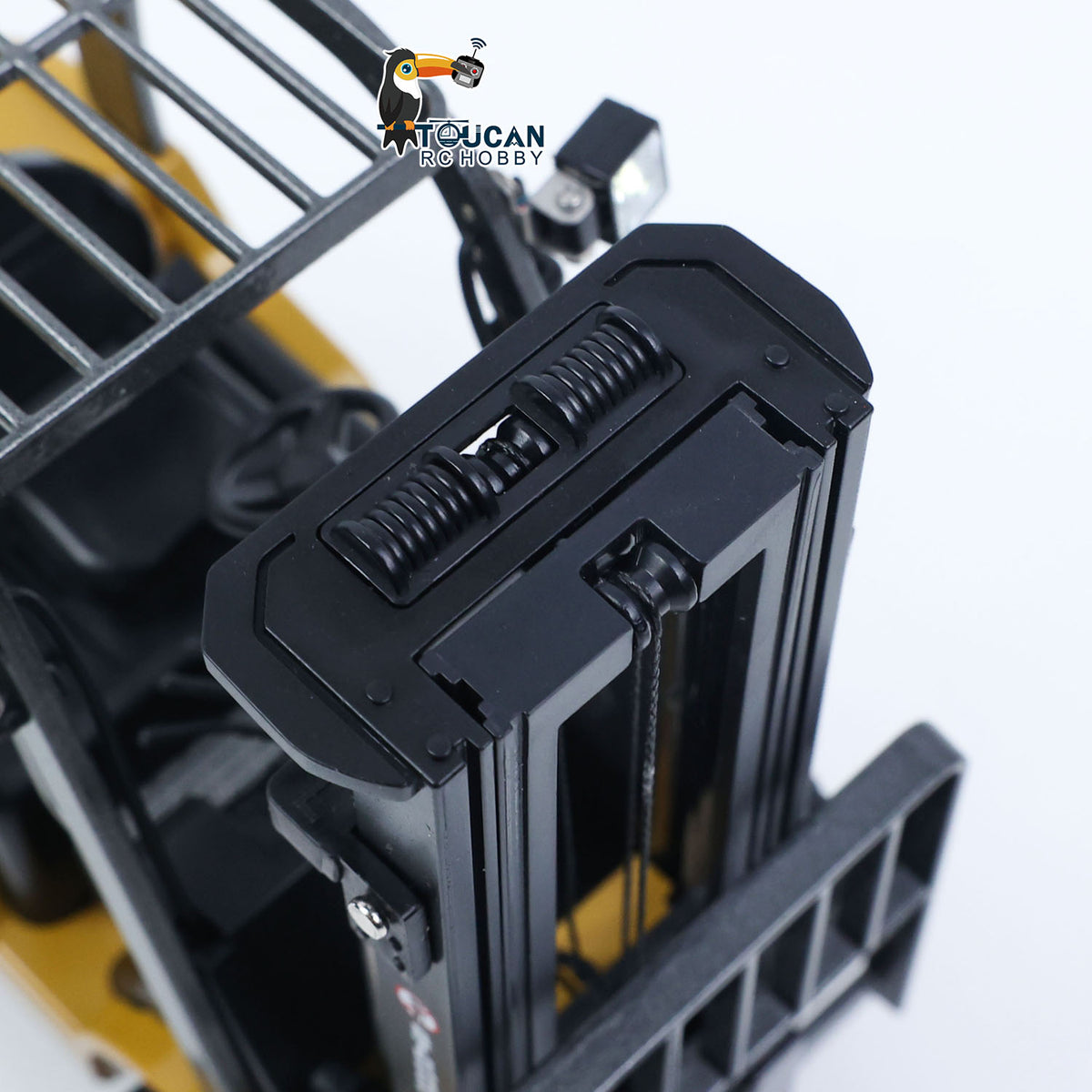TOUCAN RC HOBBY HUINA 1/50 Electric Remote Control Forklift 9925 Mini Warehouse RC Model Desktop Level Light Sound Effect Battery