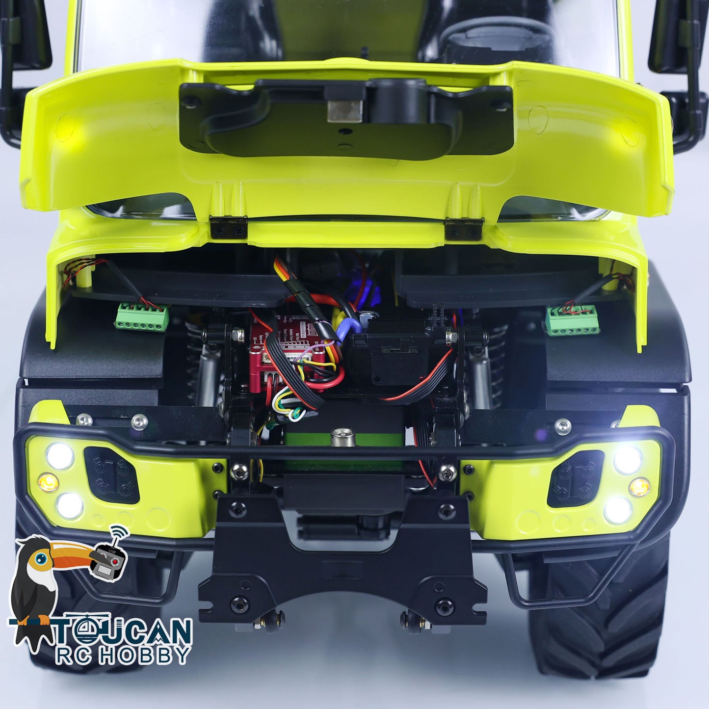 1/10 U423 4X4 RC Geländewagen Ferngesteuertes Rock Crawler Auto PNP Version Metalleimer Lackiert Zusammengebaut 
