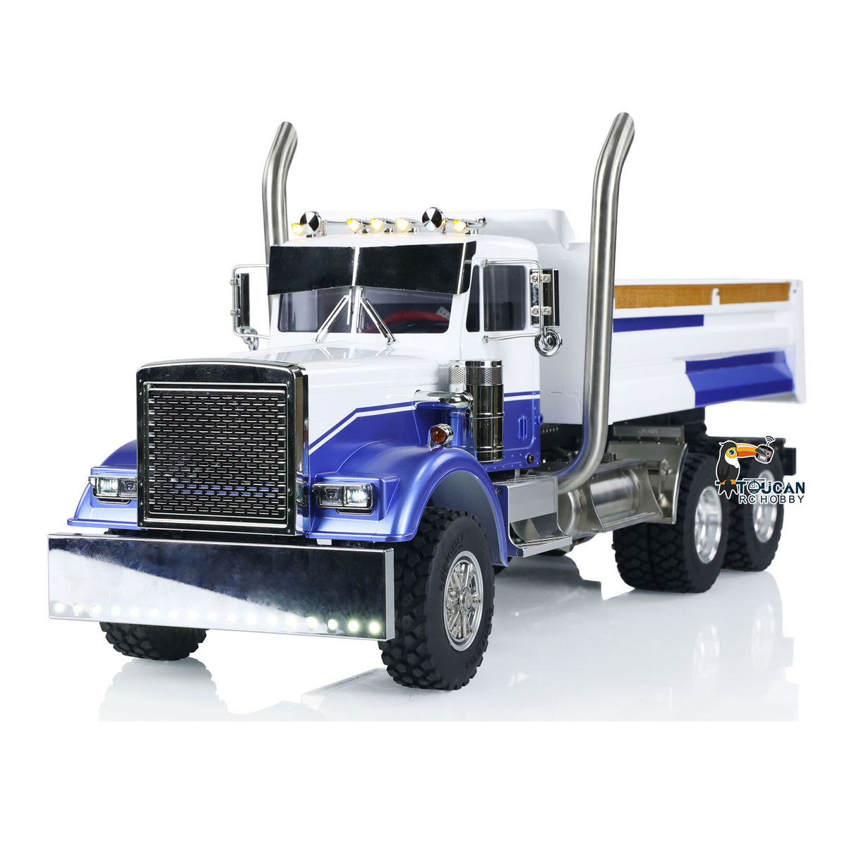 In Stock TOUCAN RC HOBBY 1/14 RC Dump Truck 56344 Tipper 6x6 2-Speed Construction Vehicle Light Sound System Differential for