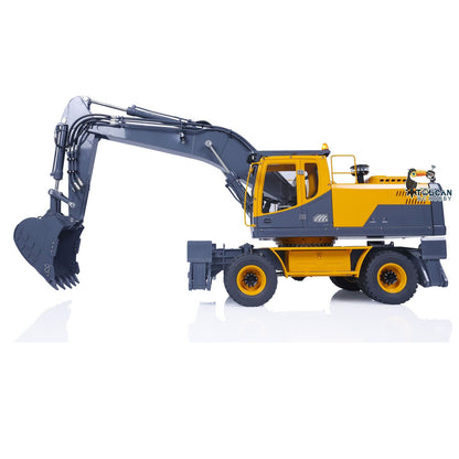 TOUCAN RC HOBBY 1/14 LESU RC Metal Hydraulic Aoue ET30H Wheeled Excavator Model Pump Cabin Sticker Display Grapple Ripper Bucket Scraper Compactor
