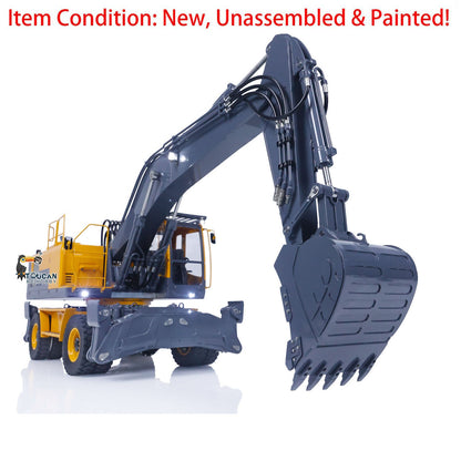 TOUCAN RC HOBBY LESU 1/14 RC Model Metal Hydraulic Aoue ET30H Wheeled Excavator Digger Quick Coupler Openable Bucket Small Bucket