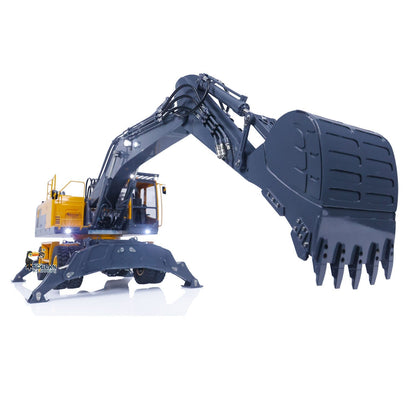 TOUCAN RC HOBBY 1/14 LESU RC Metal Hydraulic Aoue ET30H Wheeled Excavator Model Pump Cabin Sticker Display Grapple Ripper Bucket Scraper Compactor