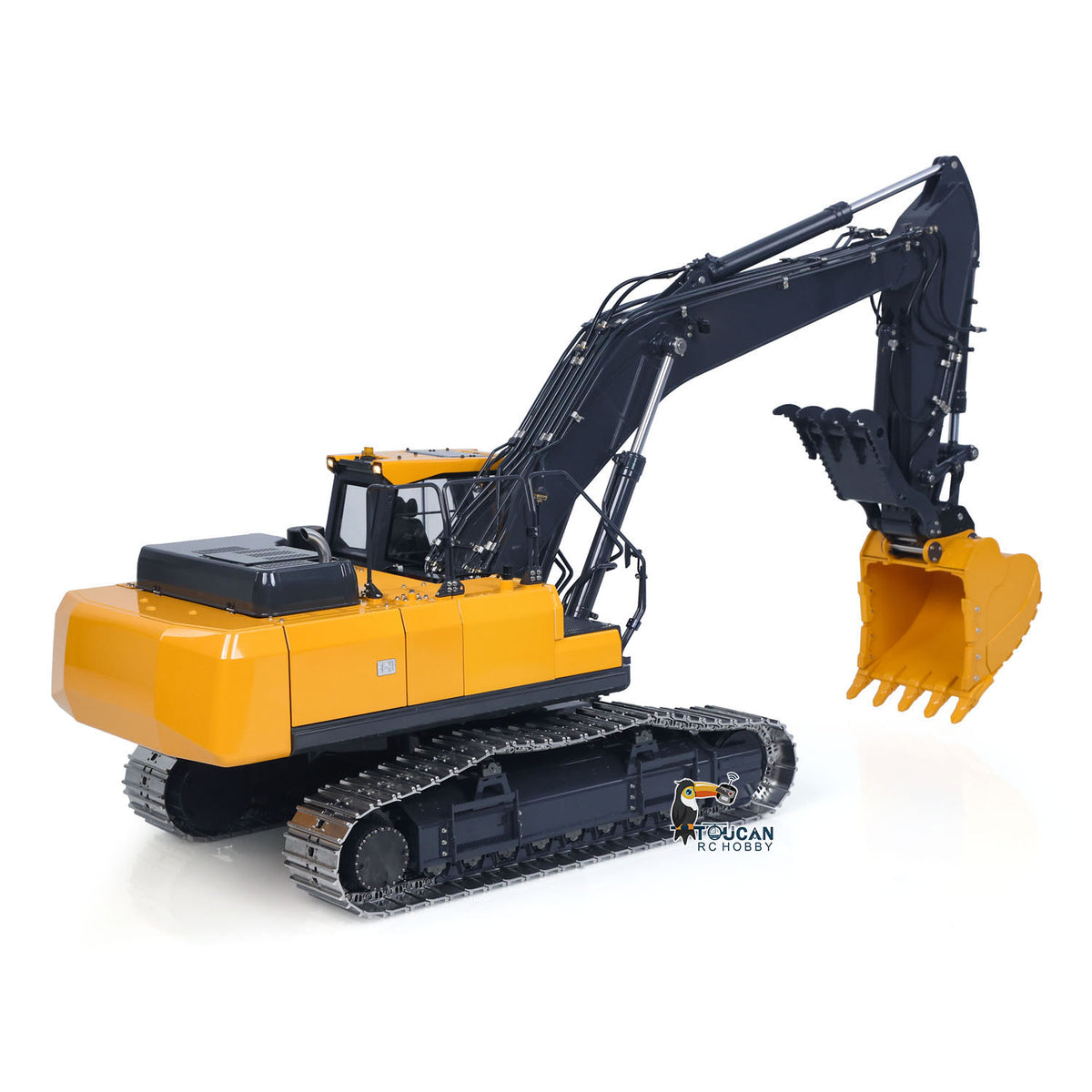 TOUCAN RC HOBBY SFrog E400 Pro Metal  1/14 RC Hydraulic Excavator Remote Control Digger 6CH Valve Thumb Type Frsky X14 Radio Sound