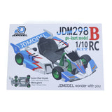 JDM 298B 1/10 Plastic RC Go-Kart DIY Model Radio Controlled Electric Racing Vehicle Unlimited Retrofit for Advanced Player
