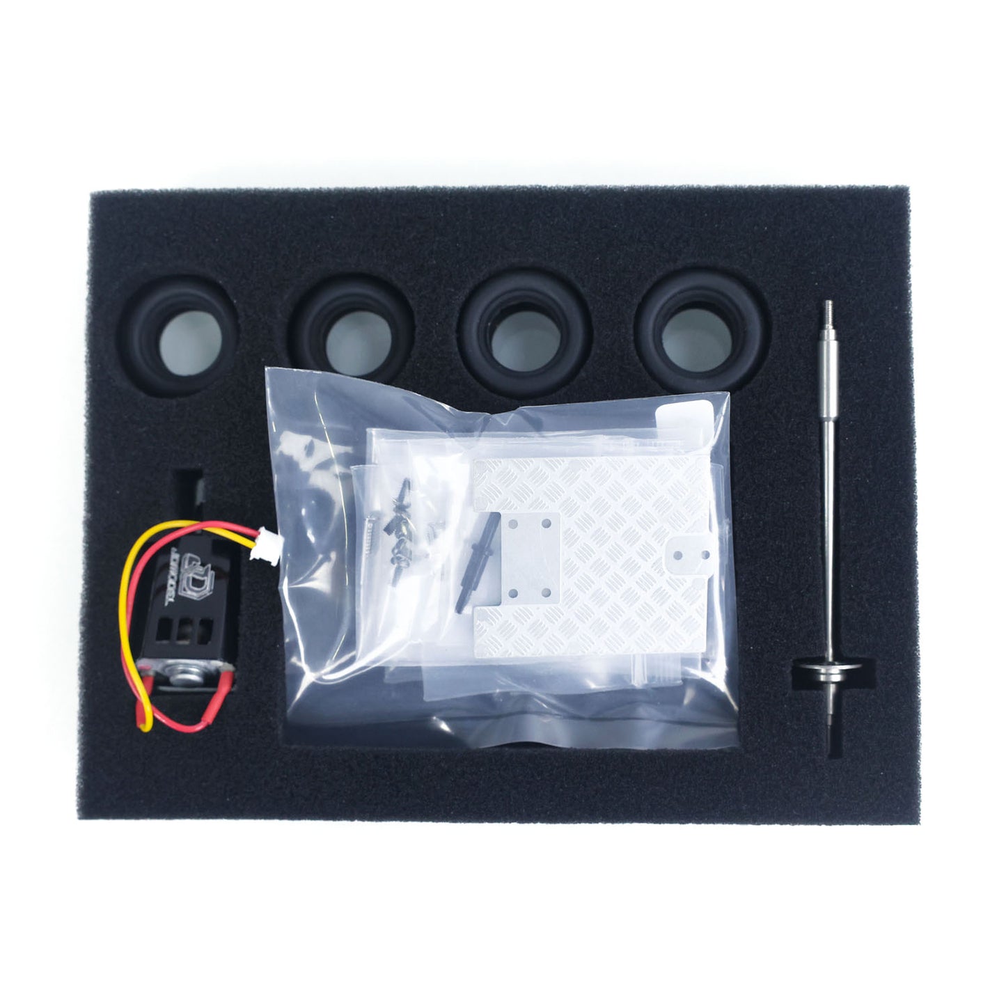 JDM 298B 1/10 Plastic RC Go-Kart DIY Model Radio Controlled Electric Racing Vehicle Unlimited Retrofit for Advanced Player