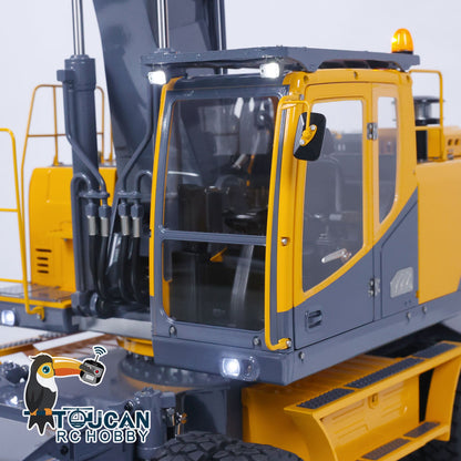 TOUCAN RC HOBBY LESU 1/14 RC Metal Hydraulic Aoue ET30H Wheeled Painted Excavator Heavy Ripper Hydraulic Crusher fork Bucket B