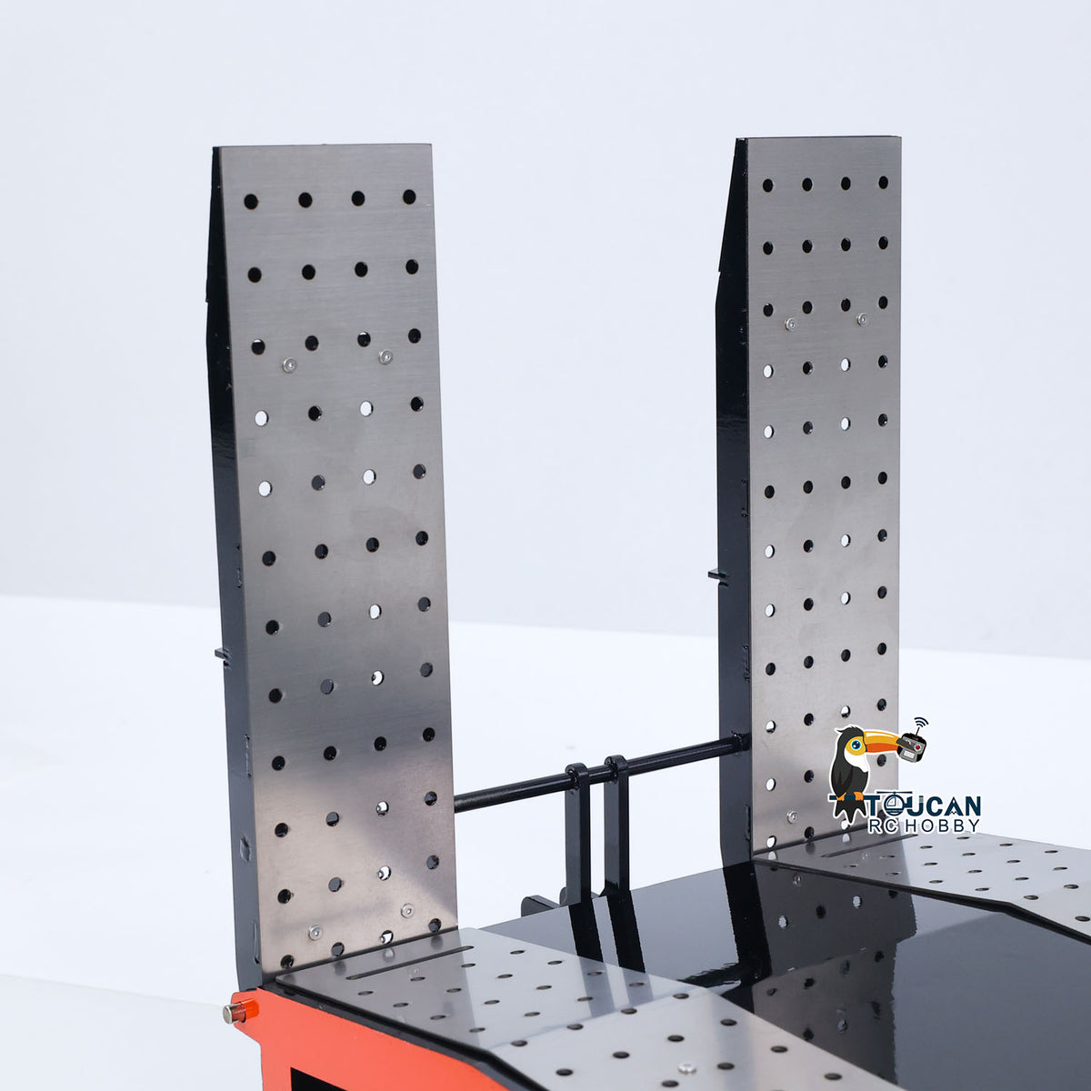 TOUCAN RC HOBBY 1:14 5-axle Metal Trailer Electric Tailgate Legs for RC Tractor Car Trucks Model
