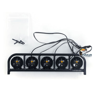 Capo-Scheinwerfer, LED-Spot-Lampe, Armaturenbrett-Licht, Hintergrund, LED-Lampe, Capo-Aufkleber für 1/8 RC Crawler Car U4 Queen CD1582X Modellteil