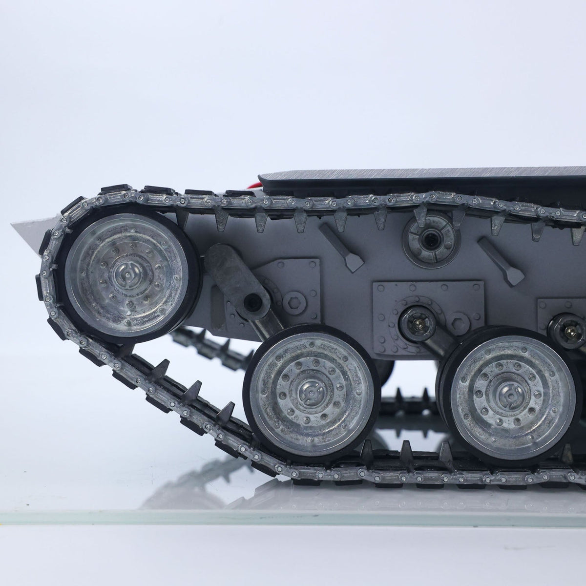 Metal Chassis Driving Gearbox Idlers Drive Wheels Tracks Speaker Switch for Henglong 1/16 3918 USA Abrams M1A2 RC Tank Model