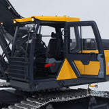 Super Frog 3 Pumps E400 Pro 6CH Valve Thumb Type 1/14 RC Hydraulic Excavator Metal Remote Control Digger Frsky X14 Radio Sound