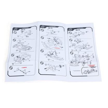 KIT JDM 298A 1/10 4x2 RC Go-Kart Unlimited DIY Model Vehicle Remote Control Electric Racing Car Motor No Battery for Adult