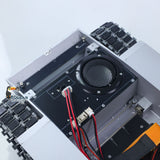 Metal Chassis with Driving Gearbox Road Wheels Speaker Switch for Henglong 1/16 RC Battle Tank USA Abrams M1A2 3918 Model