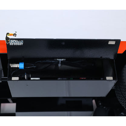 TOUCAN RC HOBBY 1:14 5-axle Metal Trailer Electric Tailgate Legs for RC Tractor Car Trucks Model