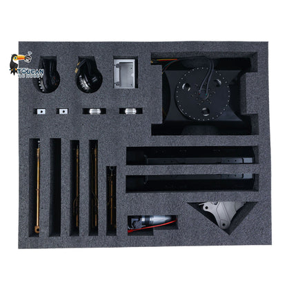 TOUCAN RC HOBBY LESU PC500 1/14 Metal Hydraulic RC Crawler Excavator B0020 Remote Control Rock Arm Digger KIT Model with Brushless Motor ESC Light 3CH Valve