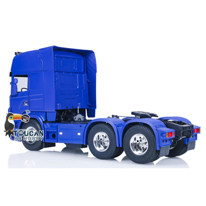 1/14 6X4 RC Sattelzugmaschine, montiert, Fernbedienung, elektrische Ausrüstung, Spielzeugauto, Hobby-Modell, Sound, Licht, optionale Version