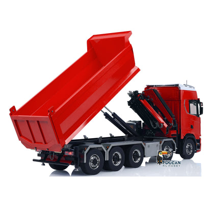 1/14 hydraulische Kran RC Kipper 770S 10x10 Fahrzeug Metall Volle Dump Lkw RTR Batterie