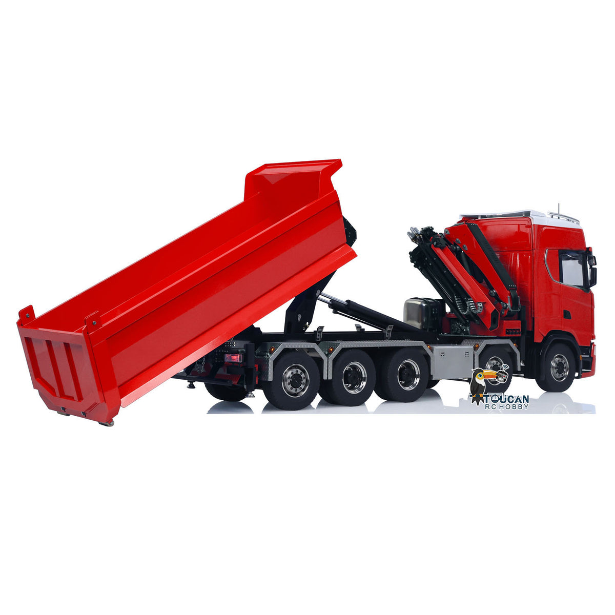 1/14 hydraulische Kran RC Kipper 770S 10x10 Fahrzeug Metall Volle Dump Lkw RTR Batterie