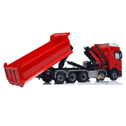 1/14 hydraulische Kran RC Kipper 770S 10x10 Fahrzeug Metall Volle Dump Lkw RTR Batterie