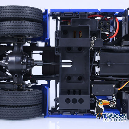 1/14 6X4 RC Sattelzugmaschine, montiert, Fernbedienung, elektrische Ausrüstung, Spielzeugauto, Hobby-Modell, Sound, Licht, optionale Version