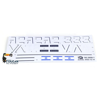 IN Stock Heng Long RC Tank Stickers for 1/16 IDF Merkava MK IV 3958 Remote Control Tanks