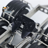 Fast Free Shipping 2 Axles 1/14 Metal Trailer with Fifth-wheel Traction for LESU RC Car Truck Model Emulated Vehicle Assembled