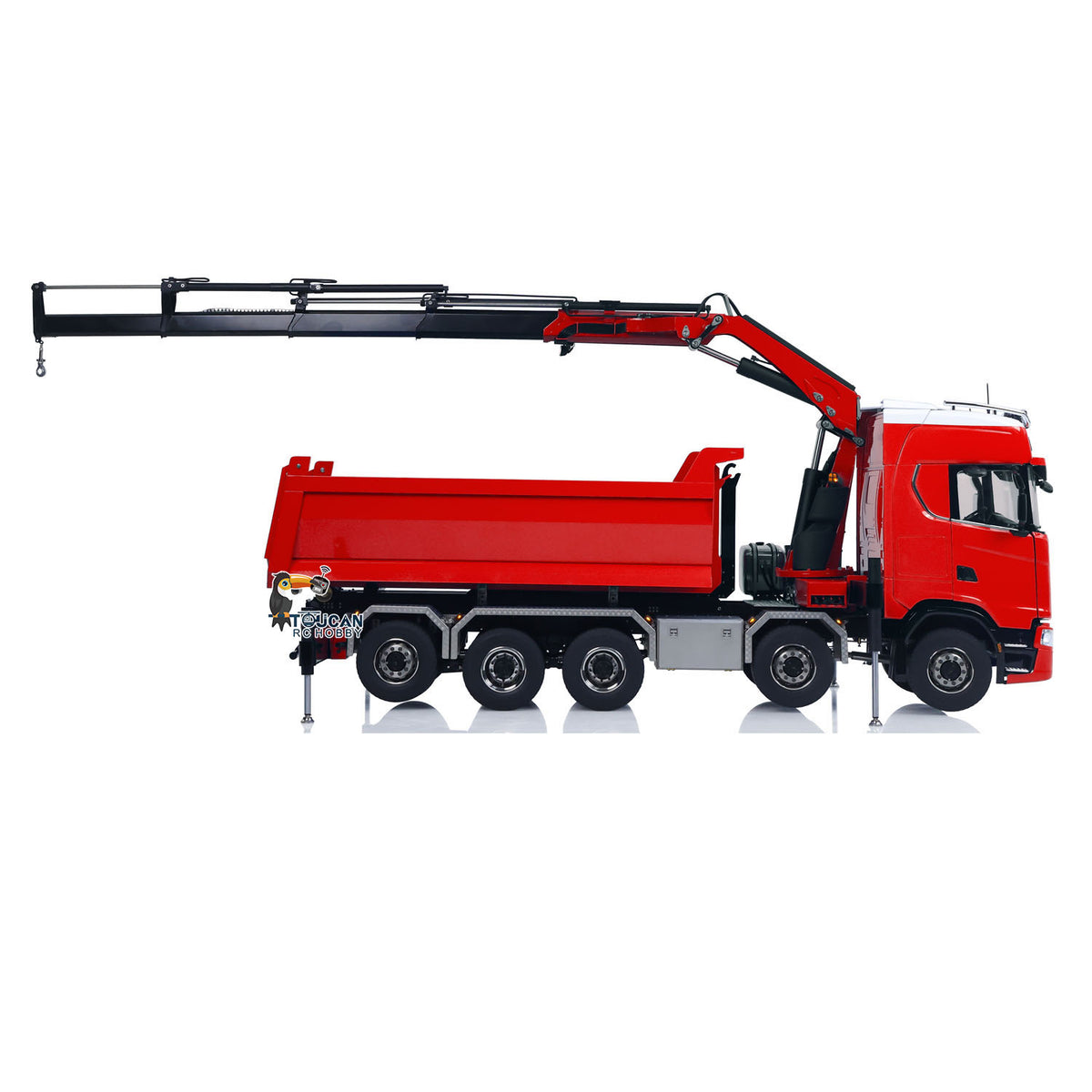 1/14 hydraulische Kran RC Kipper 770S 10x10 Fahrzeug Metall Volle Dump Lkw RTR Batterie