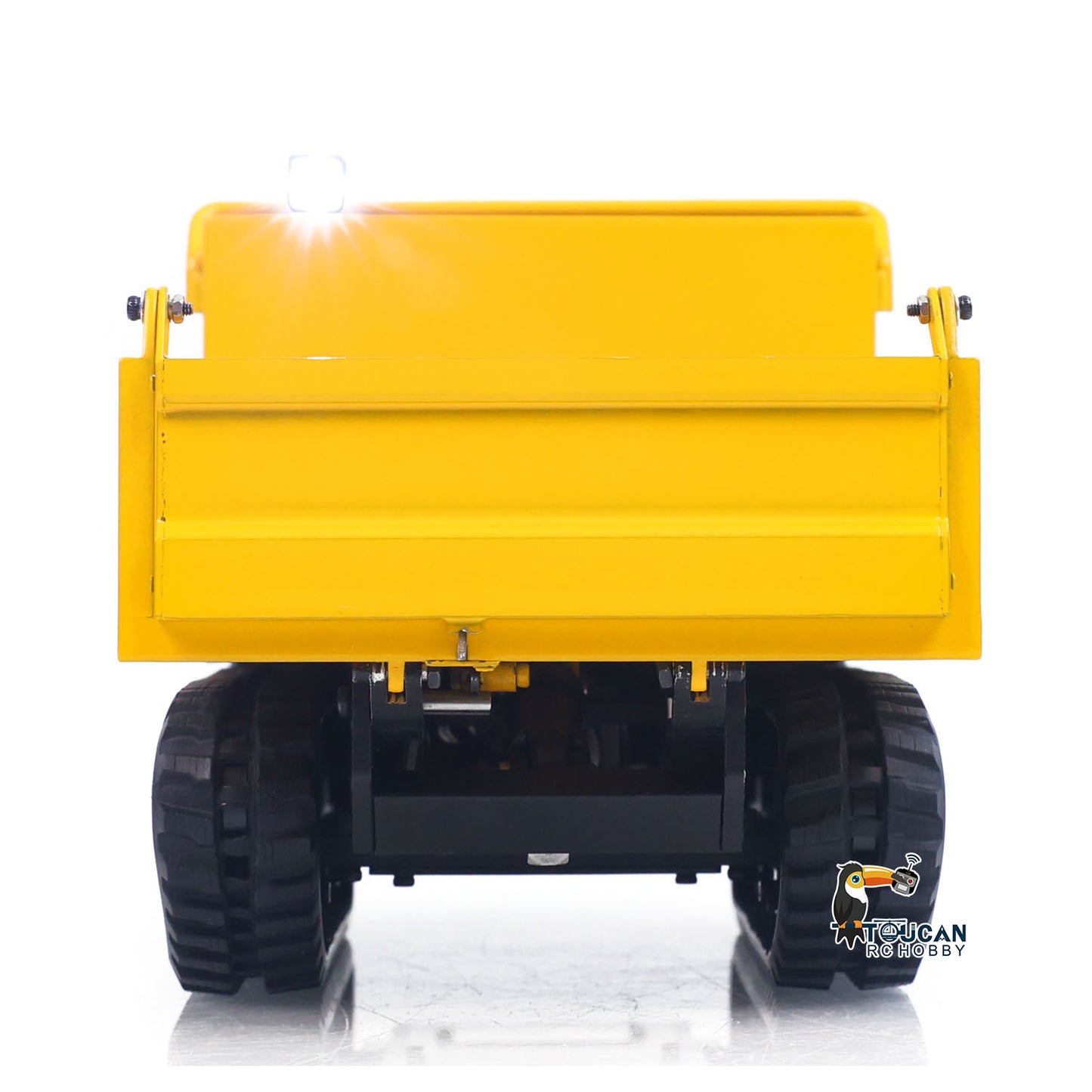 Toucanhobby C12R 1/14 Metal RC Hydraulic Tracked Dumper Truck Engineering Model FlySky I6S Remote Controller for Construction Hobbyists