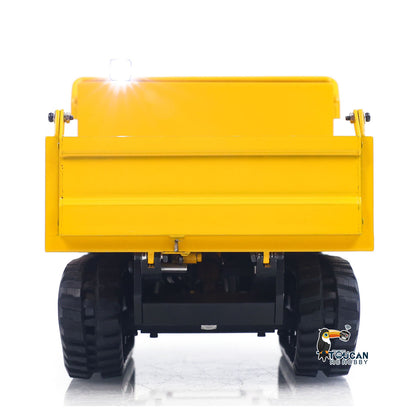 Toucanhobby C12R 1/14 Metal RC Hydraulic Tracked Dumper Truck Engineering Model FlySky I6S Remote Controller for Construction Hobbyists