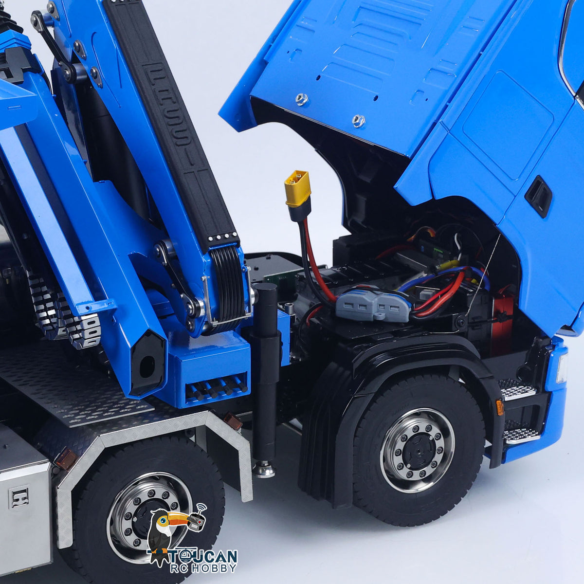 1/14 Maßstab 770S Metall 10x10 Funksteuerung Hydraulikkran Vollkipper LKW Auto Frsky XE Lite Funksystem