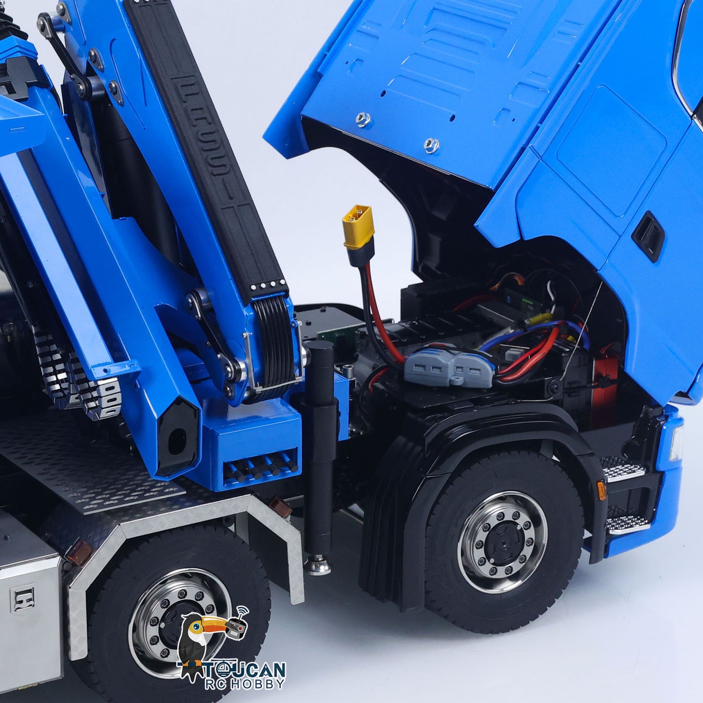 Toucanhobby 770S 1/14 5 Axles Metal RC Hydraulic Roll 0n Off Dumper Rear Axle Lifting 9-Way Reversing Valve for Model Enthusiasts