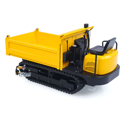 Toucanhobby C12R 1/14 Metal RC Hydraulic Tracked Dumper Truck Engineering Model FlySky I6S Remote Controller for Construction Hobbyists