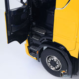 1/14 Fernbedienung Hydraulische Kran Dumper 10*10 RC Roll On Off Kipper 770S Hinterachse Lenkung Differential Schlösser Metall Ventile