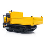 Toucanhobby C12R 1/14 Metal RC Hydraulic Tracked Dumper Truck Engineering Model FlySky I6S Remote Controller for Construction Hobbyists