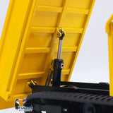 Toucanhobby C12R 1/14 Metal RC Hydraulic Tracked Dumper Truck Engineering Model FlySky I6S Remote Controller for Construction Hobbyists