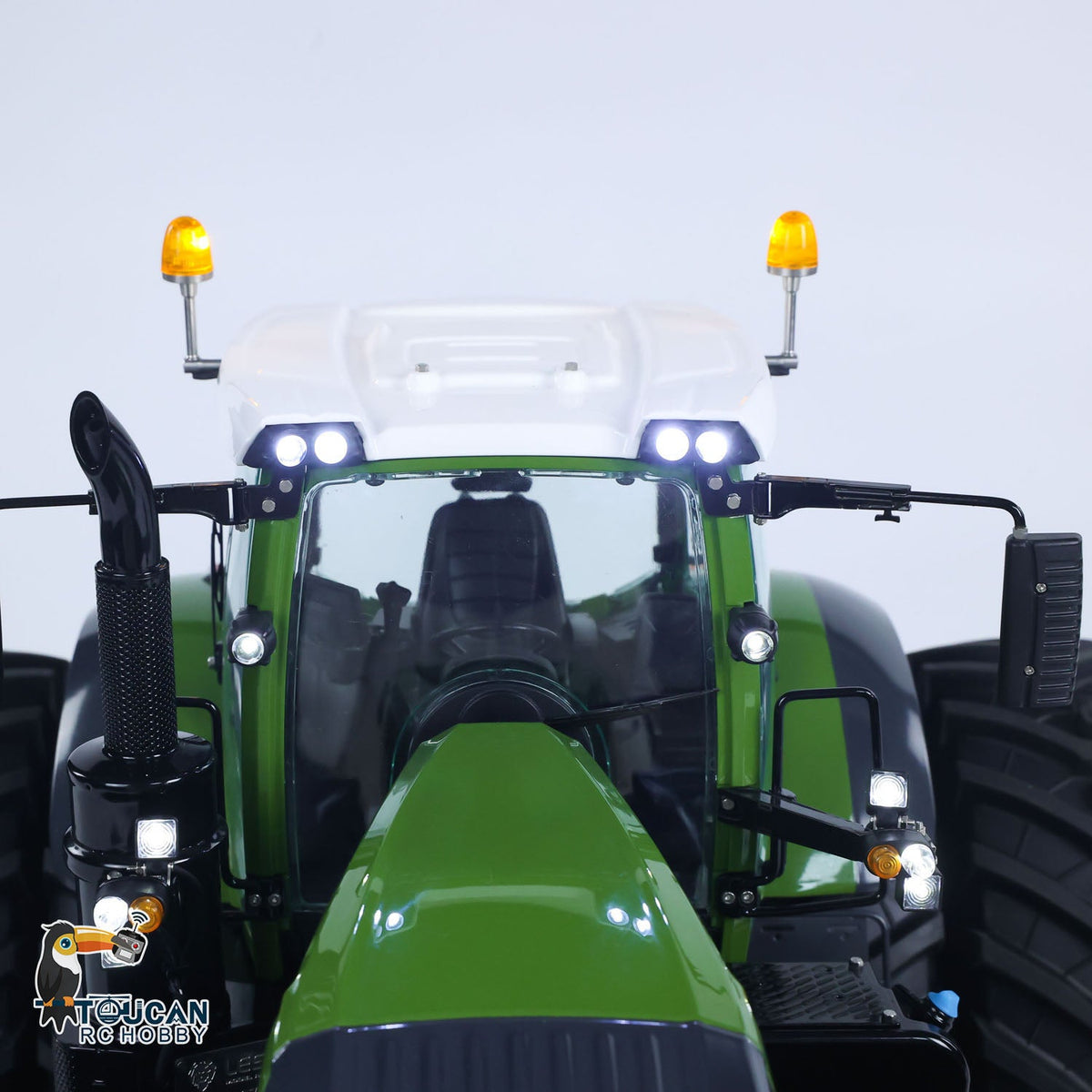 TOUCAN RC HOBBY LESU AOUE 1050 Metal 4x4 1/14 RC Tractor Truck Hydraulic Agricultural Vehicles K500 Seedbed Pre-sowing Soil Preparation Machine Frsky XE Lite
