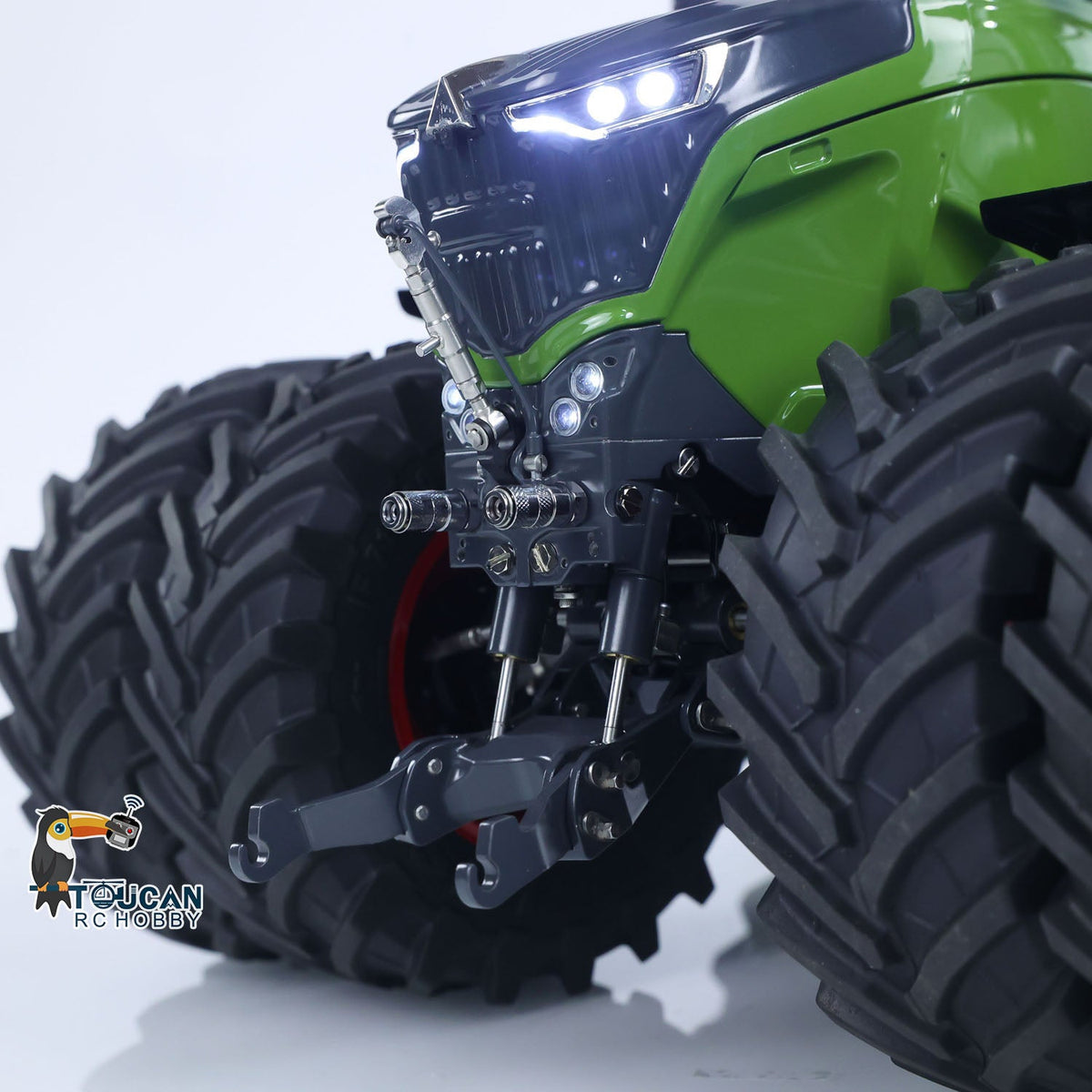 TOUCAN RC HOBBY LESU AOUE 1050 Metal 4x4 1/14 RC Tractor Truck Hydraulic Agricultural Vehicles K500 Seedbed Pre-sowing Soil Preparation Machine Frsky XE Lite