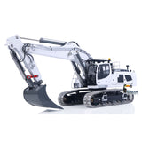 Metal LESU 1/14 RC Hydraulic Excavator 2 Arms LR956 Remote Control Digger Model 4MPA Dual Pumps Light 3S Battery PL18EV LITE