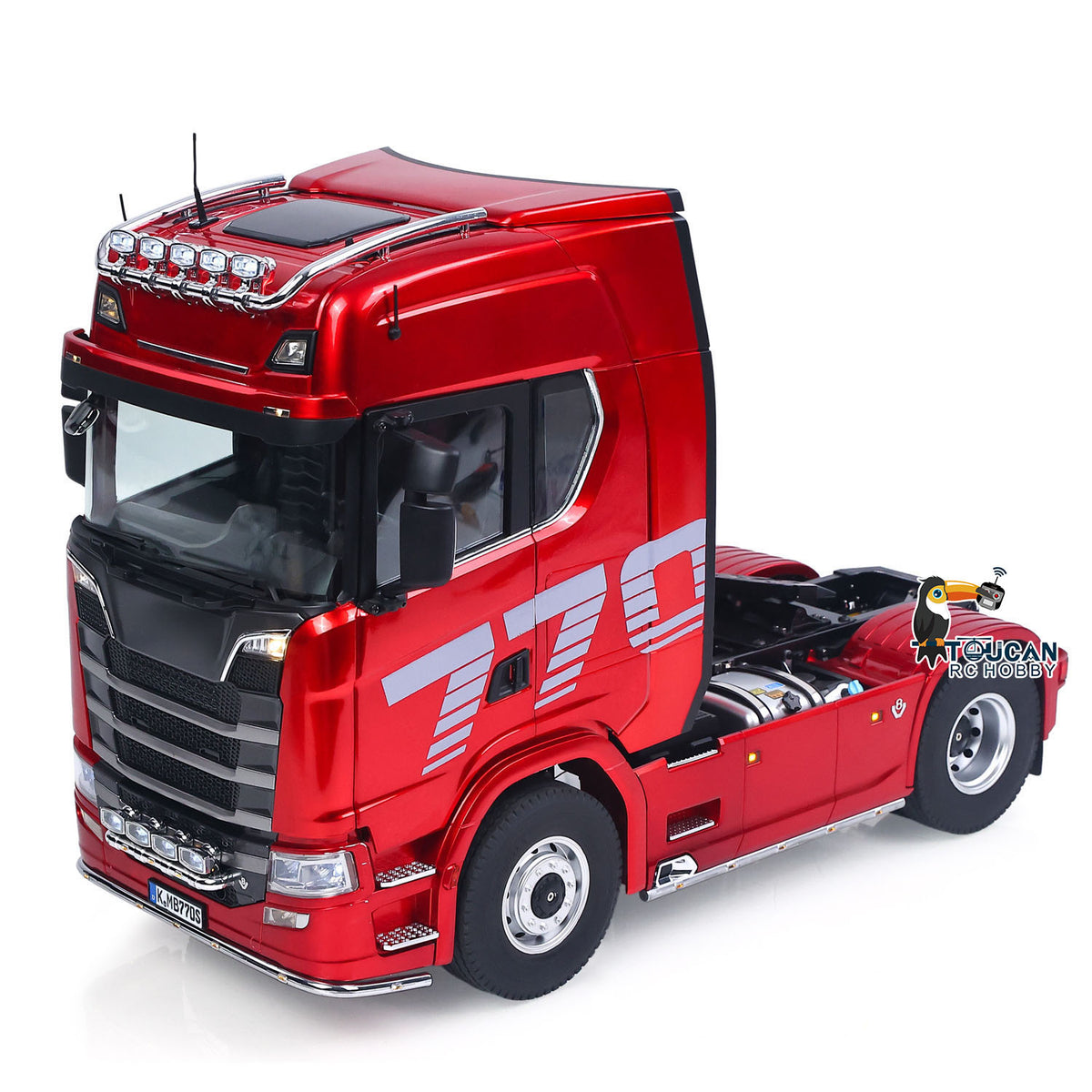 1/14 KABOLITE 100 4X2 Remote Control Tractor Truck 770S RC Construction Vehicle RTR Model Light System 2Speed Transmission Differential Locks