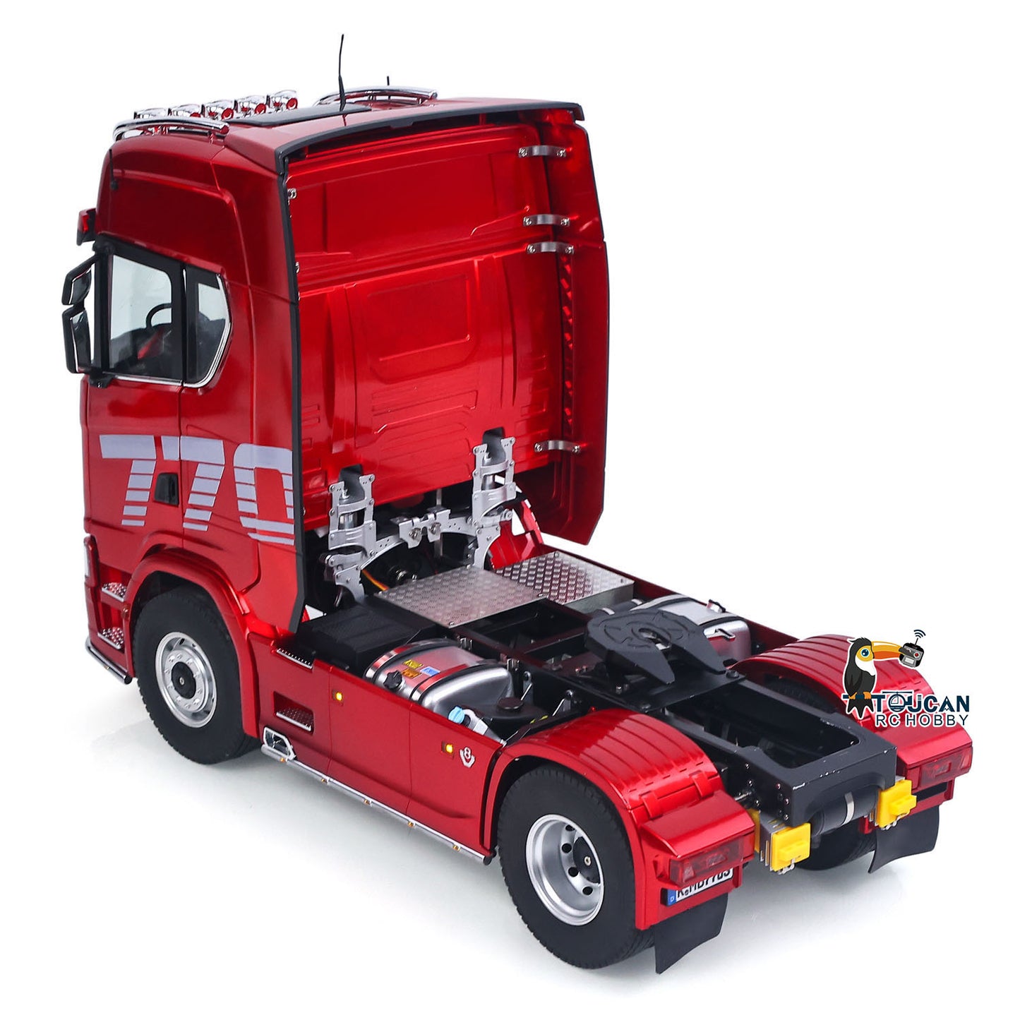 1/14 KABOLITE 100 4X2 Remote Control Tractor Truck 770S RC Construction Vehicle RTR Model Light System 2Speed Transmission Differential Locks